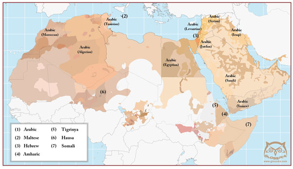 The Afroasiatic language family, including