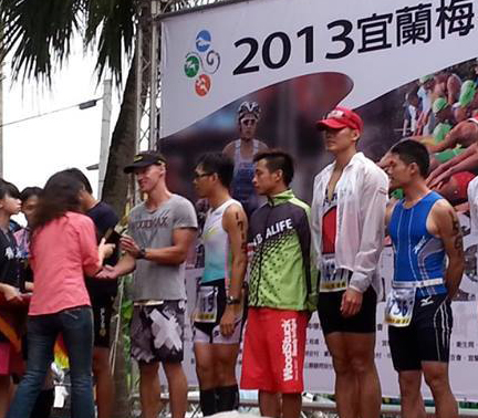 Vladimir Skultety competes in Taiwan Triathlon