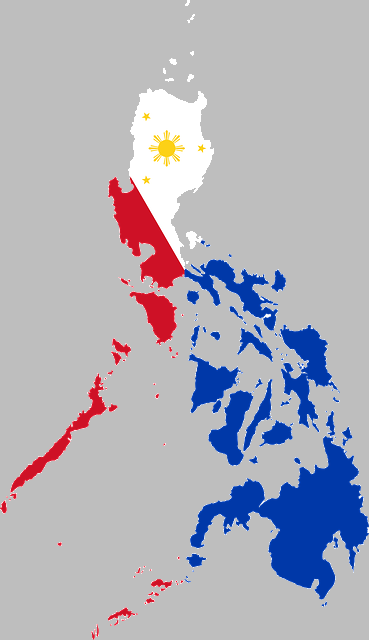 the philippines filipino country map flag